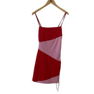 Revolve More To Come Women's Pink, Red Cami Mini Dress - Small